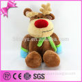 high quality soft stuffed mascot custom reindeer christmas plush toy